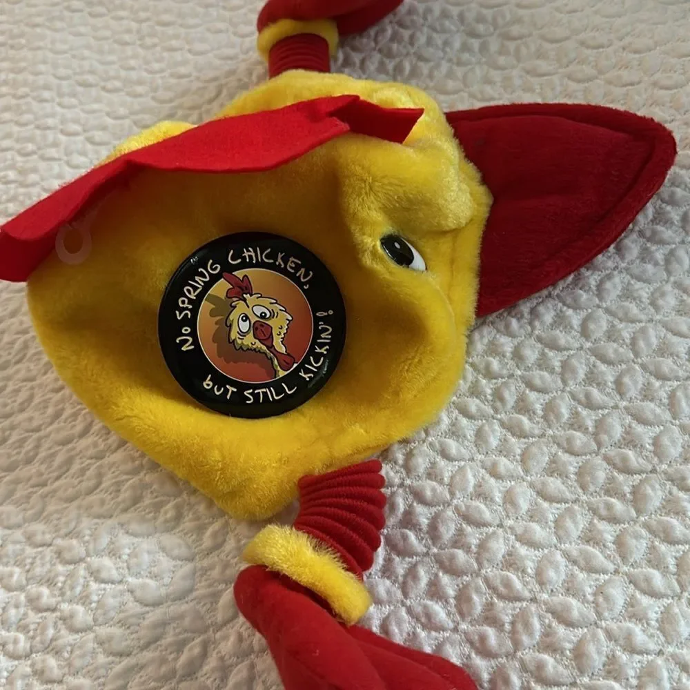 Hat Yellow and Red Chicken Hat Kids Child Size Funky Unusual